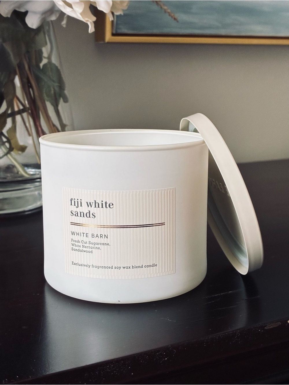 White Barn Fiji White Sands 3-Wick Candle, NWT, Bath & Body Works